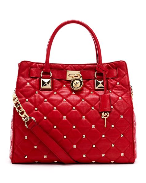 michael kors bag with red straps|Michael Kors thick strap bag.